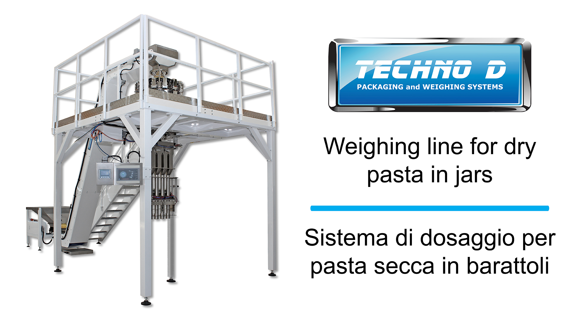 Sistema di pesatura per pasta in barattoli - Techno D